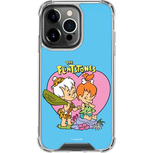 The Flinstones Bamm-Bamm and Pebbles iPhone 16 Pro Max Clear Case