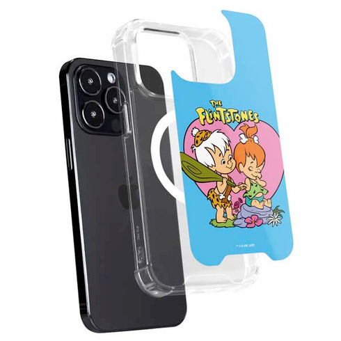 The Flinstones Bamm-Bamm and Pebbles iPhone 16 Pro Max MagSafe Case