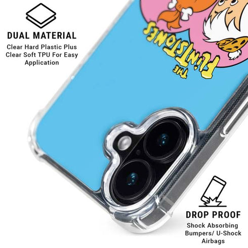 The Flinstones Bamm-Bamm and Pebbles iPhone 17 Clear Case