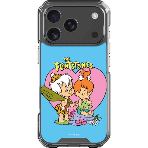 The Flinstones Bamm-Bamm and Pebbles iPhone 18 Pro Clear Case