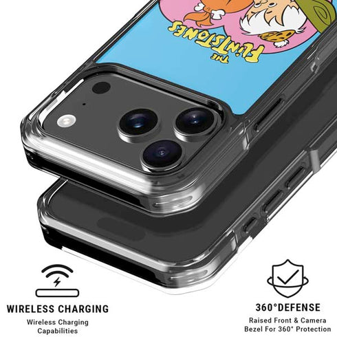 The Flinstones Bamm-Bamm and Pebbles iPhone 18 Pro Clear Case