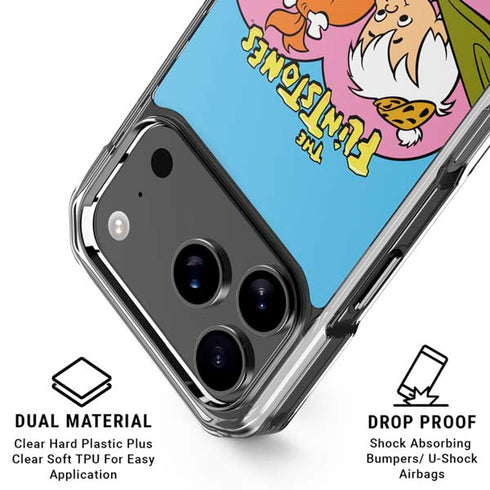The Flinstones Bamm-Bamm and Pebbles iPhone 18 Pro Clear Case