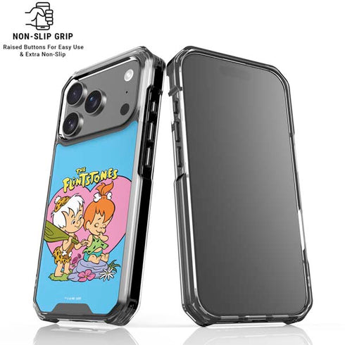 The Flinstones Bamm-Bamm and Pebbles iPhone 18 Pro Clear Case
