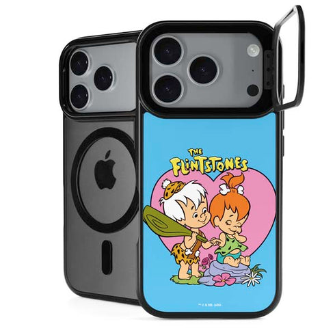 The Flinstones Bamm-Bamm and Pebbles iPhone 18 Pro Max Kickstand Case