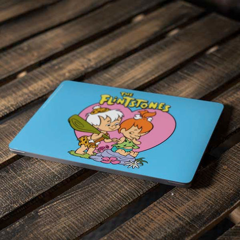 The Flinstones Bamm-Bamm and Pebbles Apple MacBook Air Skin