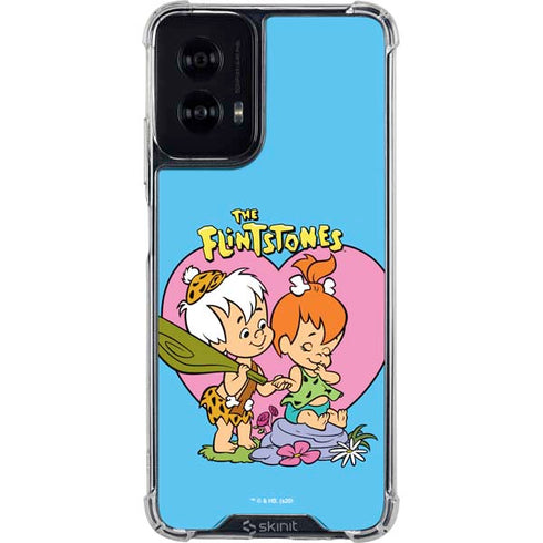 The Flinstones Bamm-Bamm and Pebbles Moto G Power 5G (2024) Clear Case