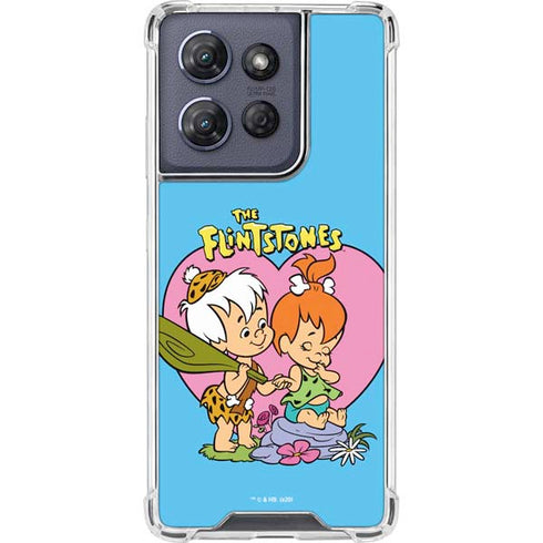 The Flinstones Bamm-Bamm and Pebbles Moto G Power 5G (2025) Clear Case