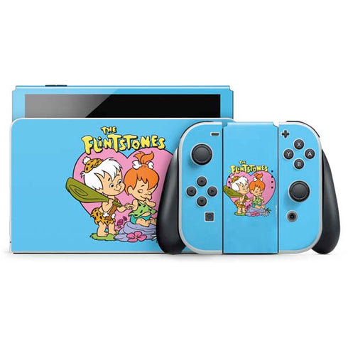 The Flinstones Bamm-Bamm and Pebbles Nintendo Skins