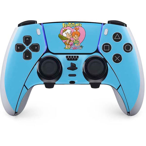 The Flinstones Bamm-Bamm and Pebbles PS5 DualSense Edge Pro Controller Skin