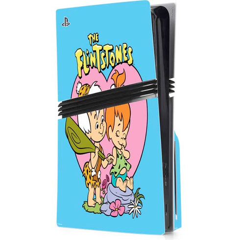 The Flinstones Bamm-Bamm and Pebbles PS5 Pro Disk Console Skin