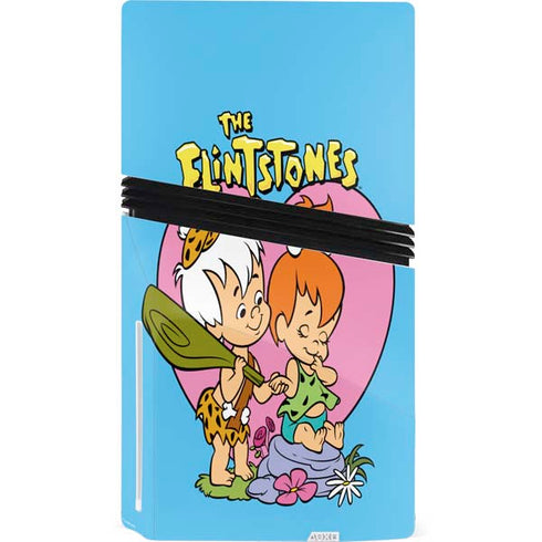 The Flinstones Bamm-Bamm and Pebbles PS5 Pro Disk Console Skin