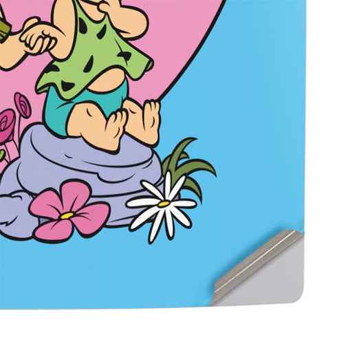 The Flinstones Bamm-Bamm and Pebbles PS5 Slim Digital Edition Console Skin