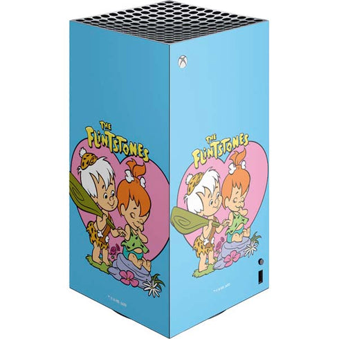 The Flinstones Bamm-Bamm and Pebbles XBox Series X Digital Edition Console Skin