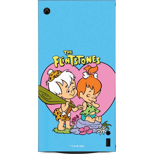 The Flinstones Bamm-Bamm and Pebbles XBox Series X Digital Edition Console Skin
