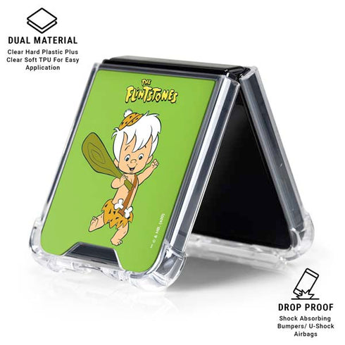 The Flinstones Bamm-Bamm Rubble Galaxy Z Flip6 Clear Case
