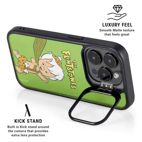 The Flinstones Bamm-Bamm Rubble iPhone 14 Pro Max Kickstand Case