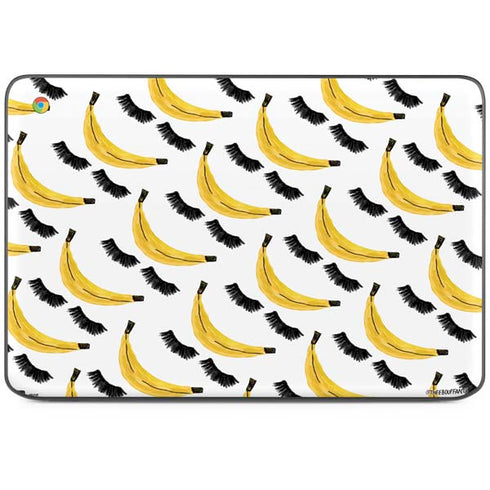 Bouffants and Broken Hearts Banana Lash HP Chromebook Skin