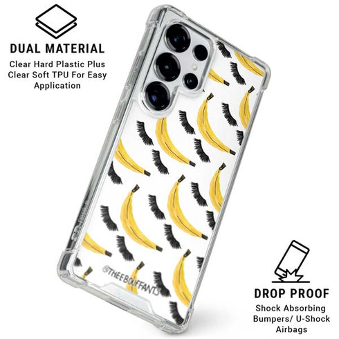 Bouffants and Broken Hearts Banana Lash Galaxy S25 Ultra Clear Case