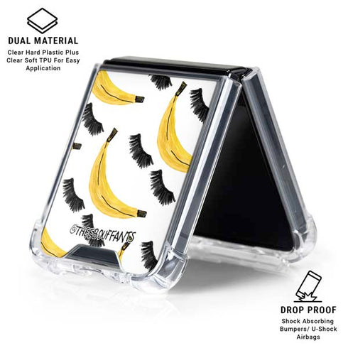 Bouffants and Broken Hearts Banana Lash Galaxy Z Flip6 Clear Case