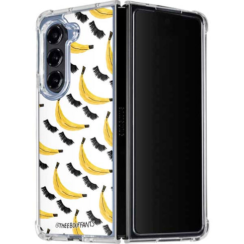 Bouffants and Broken Hearts Banana Lash Galaxy Z Fold5 5G Clear Case