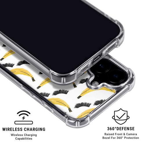 Bouffants and Broken Hearts Banana Lash iPhone 16 Plus Clear Case