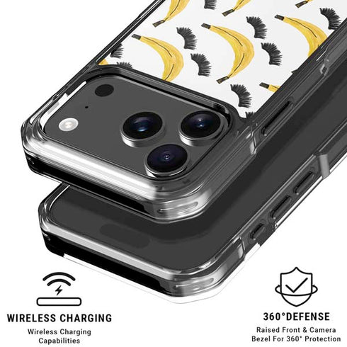 Bouffants and Broken Hearts Banana Lash iPhone 18 Pro Clear Case