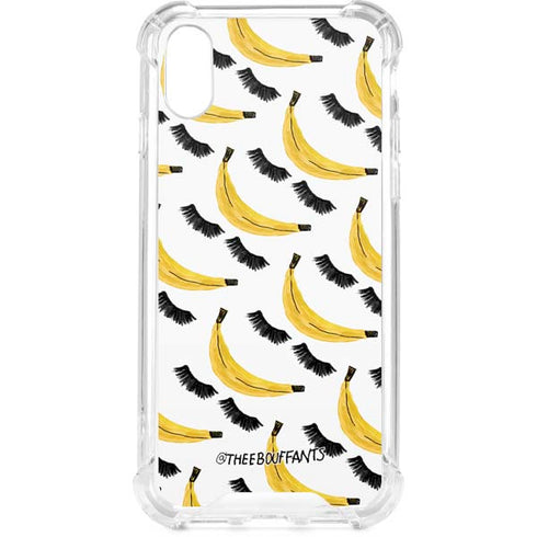 Bouffants and Broken Hearts Banana Lash iPhone XS Clear Case