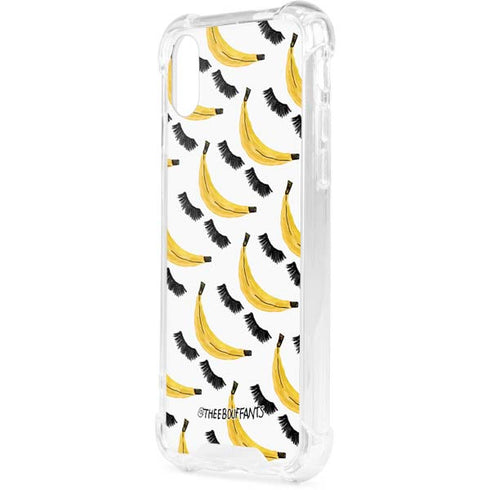 Bouffants and Broken Hearts Banana Lash iPhone XS Clear Case