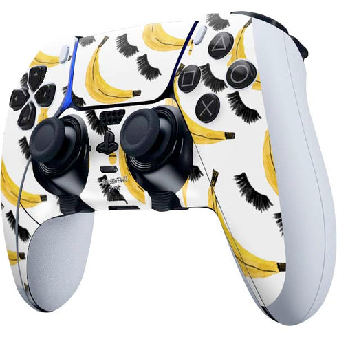 Bouffants and Broken Hearts Banana Lash PS5 DualSense Edge Pro Controller Skin