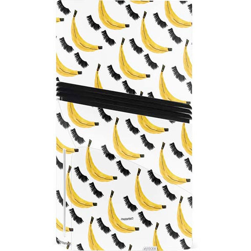 Bouffants and Broken Hearts Banana Lash PS5 Pro Disk Console Skin