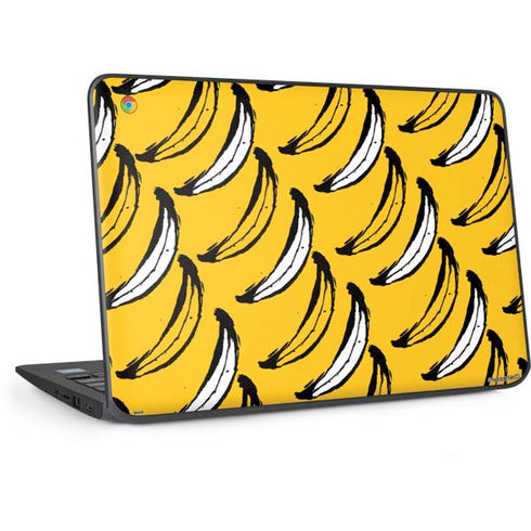 Bouffants and Broken Hearts Bananas HP Chromebook Skin