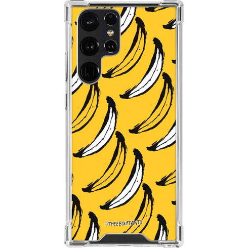 Bouffants and Broken Hearts Bananas Galaxy S23 Ultra Clear Case