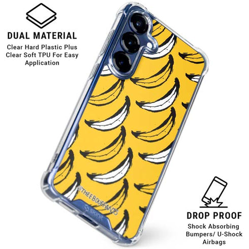 Bouffants and Broken Hearts Bananas Galaxy S25 Clear Case