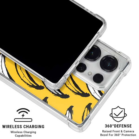 Bouffants and Broken Hearts Bananas Galaxy S25 Ultra Clear Case