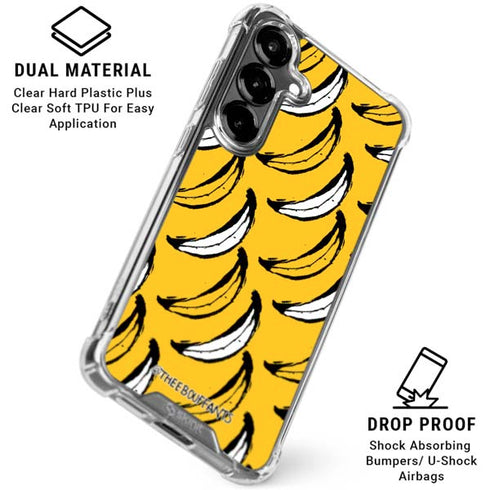 Bouffants and Broken Hearts Bananas Galaxy S26 Clear Case
