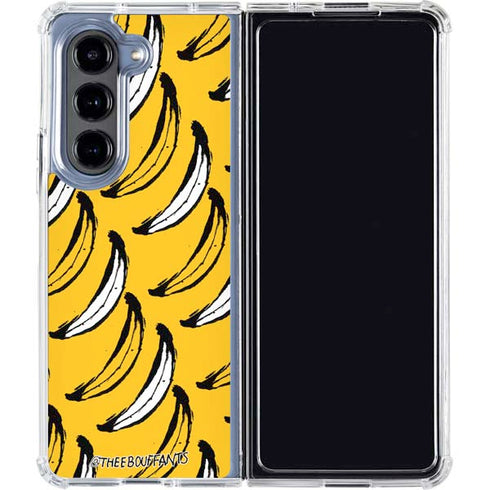 Bouffants and Broken Hearts Bananas Galaxy Z Fold5 5G Clear Case