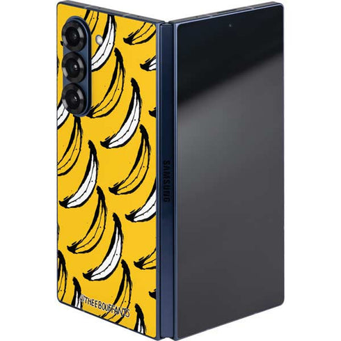 Bouffants and Broken Hearts Bananas Galaxy Z Fold6 Skin