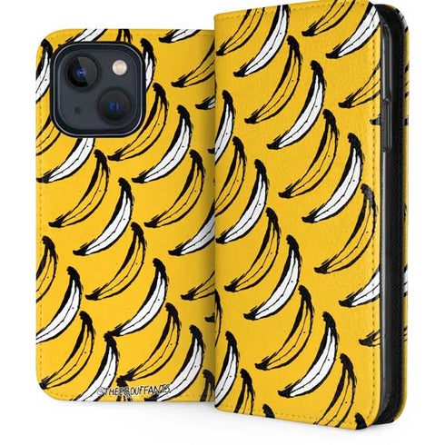Bouffants and Broken Hearts Bananas iPhone 13 Folio Case