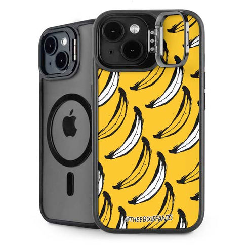 Bouffants and Broken Hearts Bananas iPhone 14 Plus Kickstand Case
