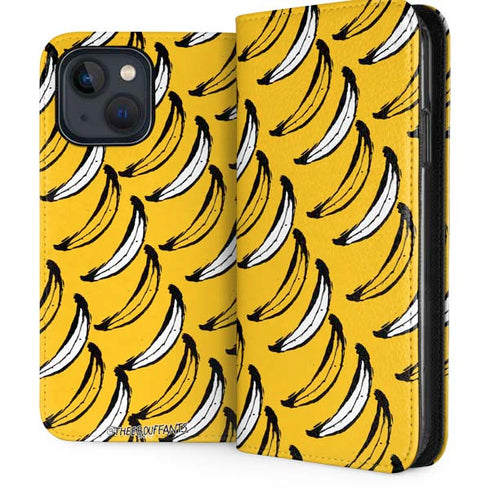 Bouffants and Broken Hearts Bananas iPhone 15 Plus Folio Case