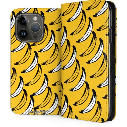 Bouffants and Broken Hearts Bananas iPhone 15 Pro Folio Case