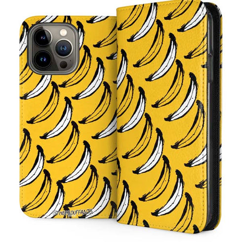 Bouffants and Broken Hearts Bananas iPhone 15 Pro Max Folio Case