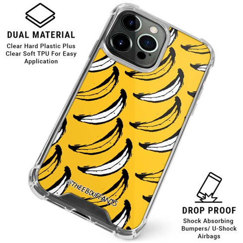 Bouffants and Broken Hearts Bananas iPhone 16 Pro Max Clear Case