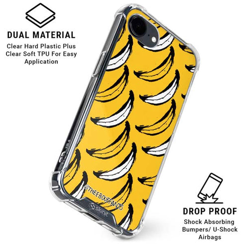 Bouffants and Broken Hearts Bananas iPhone 16e Clear Case