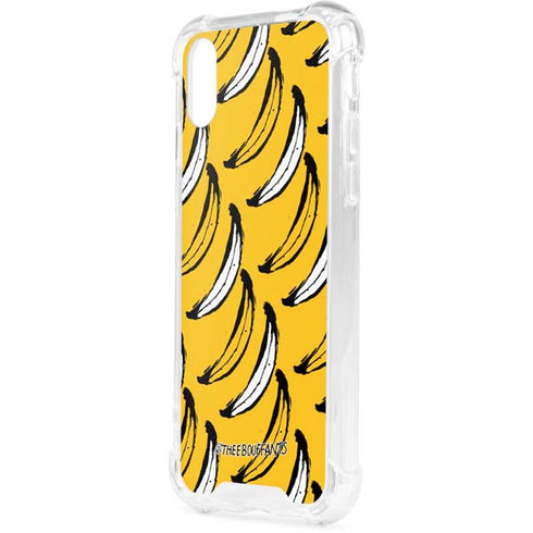 Bouffants and Broken Hearts Bananas iPhone XS Clear Case