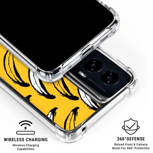 Bouffants and Broken Hearts Bananas Moto G Power 5G (2024) Clear Case