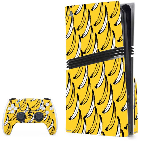 Bouffants and Broken Hearts Bananas PS5 Pro Disk Bundle Skin
