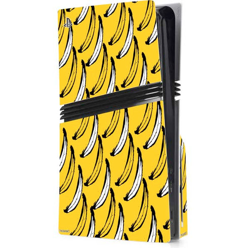 Bouffants and Broken Hearts Bananas PS5 Pro Disk Console Skin