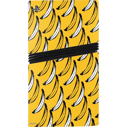 Bouffants and Broken Hearts Bananas PS5 Pro Disk Console Skin