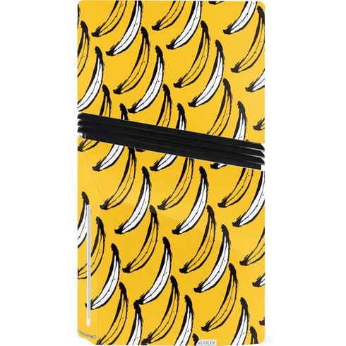 Bouffants and Broken Hearts Bananas PS5 Pro Disk Console Skin